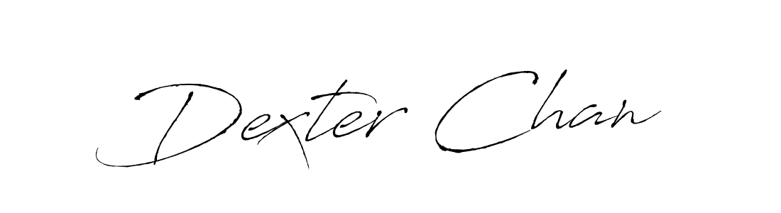 Dexter Chan stylish signature style. Best Handwritten Sign (Antro_Vectra) for my name. Handwritten Signature Collection Ideas for my name Dexter Chan. Dexter Chan signature style 6 images and pictures png