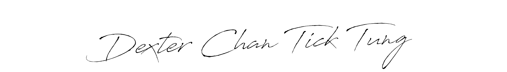 You should practise on your own different ways (Antro_Vectra) to write your name (Dexter Chan Tick Tung) in signature. don't let someone else do it for you. Dexter Chan Tick Tung signature style 6 images and pictures png