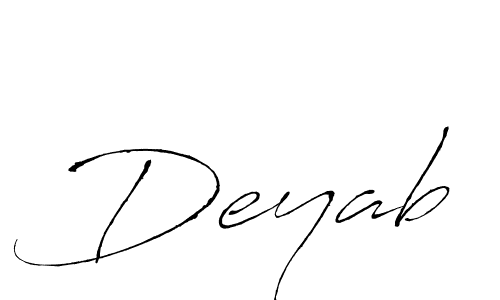 You can use this online signature creator to create a handwritten signature for the name Deyab. This is the best online autograph maker. Deyab signature style 6 images and pictures png