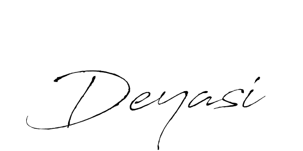 Make a beautiful signature design for name Deyasi. With this signature (Antro_Vectra) style, you can create a handwritten signature for free. Deyasi signature style 6 images and pictures png