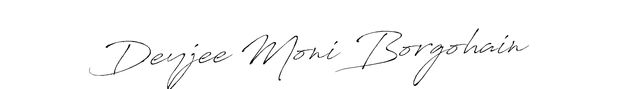 Design your own signature with our free online signature maker. With this signature software, you can create a handwritten (Antro_Vectra) signature for name Deyjee Moni Borgohain. Deyjee Moni Borgohain signature style 6 images and pictures png