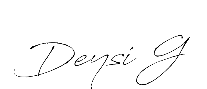 Antro_Vectra is a professional signature style that is perfect for those who want to add a touch of class to their signature. It is also a great choice for those who want to make their signature more unique. Get Deysi G name to fancy signature for free. Deysi G signature style 6 images and pictures png