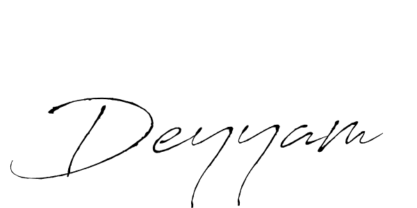 Design your own signature with our free online signature maker. With this signature software, you can create a handwritten (Antro_Vectra) signature for name Deyyam. Deyyam signature style 6 images and pictures png