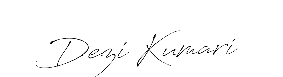 How to make Dezi Kumari name signature. Use Antro_Vectra style for creating short signs online. This is the latest handwritten sign. Dezi Kumari signature style 6 images and pictures png