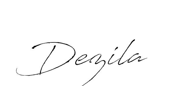 How to make Dezila signature? Antro_Vectra is a professional autograph style. Create handwritten signature for Dezila name. Dezila signature style 6 images and pictures png