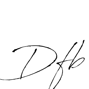 Dfb stylish signature style. Best Handwritten Sign (Antro_Vectra) for my name. Handwritten Signature Collection Ideas for my name Dfb. Dfb signature style 6 images and pictures png