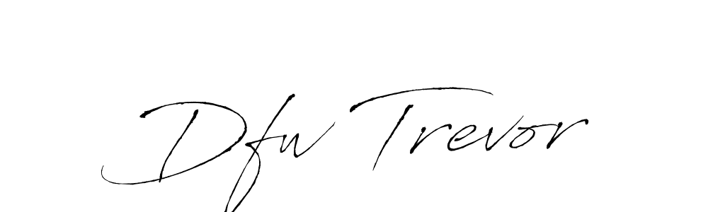 How to Draw Dfw Trevor signature style? Antro_Vectra is a latest design signature styles for name Dfw Trevor. Dfw Trevor signature style 6 images and pictures png