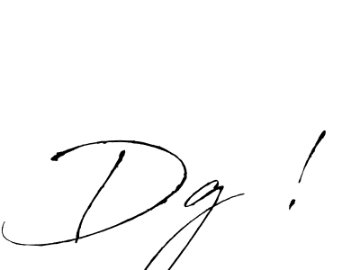 Create a beautiful signature design for name Dg !. With this signature (Antro_Vectra) fonts, you can make a handwritten signature for free. Dg ! signature style 6 images and pictures png