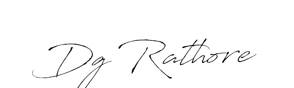 Make a beautiful signature design for name Dg Rathore. With this signature (Antro_Vectra) style, you can create a handwritten signature for free. Dg Rathore signature style 6 images and pictures png