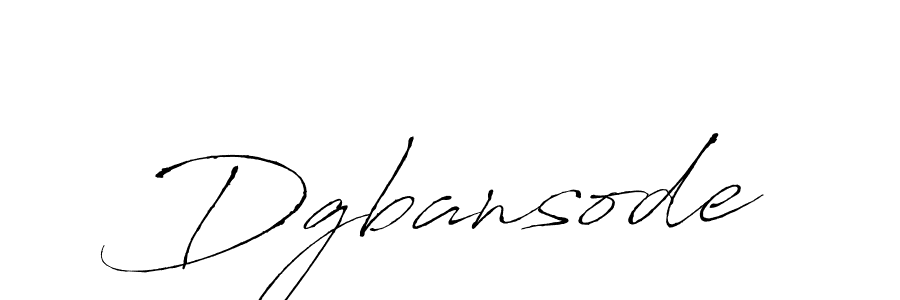 Design your own signature with our free online signature maker. With this signature software, you can create a handwritten (Antro_Vectra) signature for name Dgbansode. Dgbansode signature style 6 images and pictures png