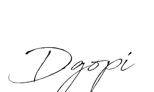 Use a signature maker to create a handwritten signature online. With this signature software, you can design (Antro_Vectra) your own signature for name Dgopi. Dgopi signature style 6 images and pictures png
