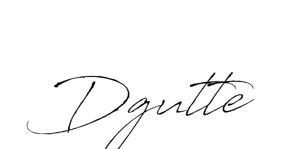 Make a beautiful signature design for name Dgutte. With this signature (Antro_Vectra) style, you can create a handwritten signature for free. Dgutte signature style 6 images and pictures png