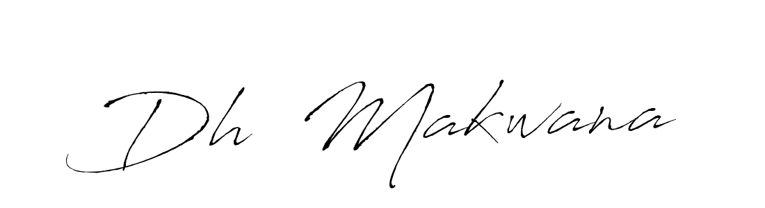 Create a beautiful signature design for name Dh  Makwana. With this signature (Antro_Vectra) fonts, you can make a handwritten signature for free. Dh  Makwana signature style 6 images and pictures png