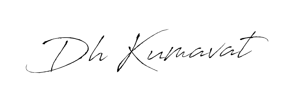 Make a beautiful signature design for name Dh Kumavat. With this signature (Antro_Vectra) style, you can create a handwritten signature for free. Dh Kumavat signature style 6 images and pictures png