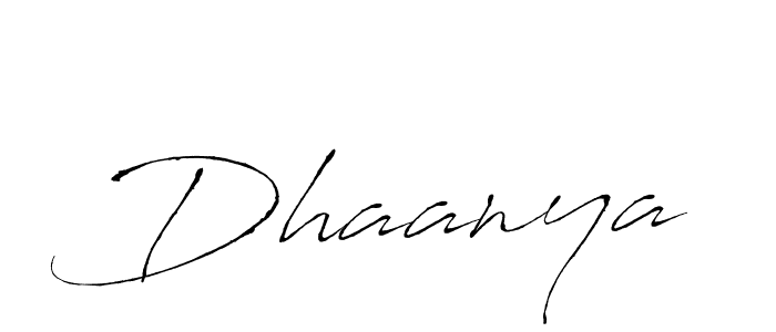 Also we have Dhaanya name is the best signature style. Create professional handwritten signature collection using Antro_Vectra autograph style. Dhaanya signature style 6 images and pictures png