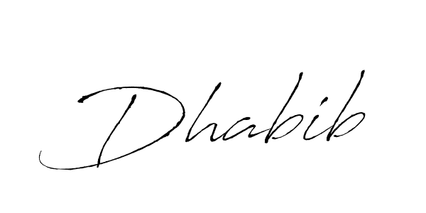 Dhabib stylish signature style. Best Handwritten Sign (Antro_Vectra) for my name. Handwritten Signature Collection Ideas for my name Dhabib. Dhabib signature style 6 images and pictures png