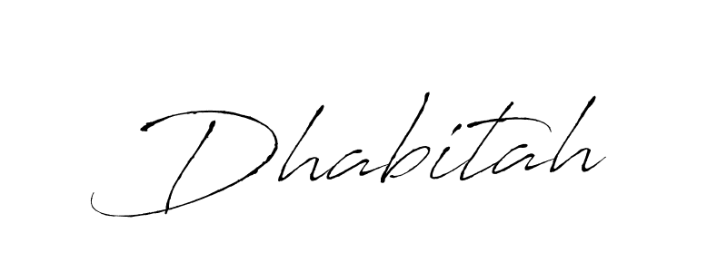 Use a signature maker to create a handwritten signature online. With this signature software, you can design (Antro_Vectra) your own signature for name Dhabitah. Dhabitah signature style 6 images and pictures png