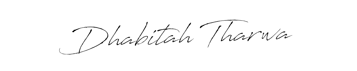 Create a beautiful signature design for name Dhabitah Tharwa. With this signature (Antro_Vectra) fonts, you can make a handwritten signature for free. Dhabitah Tharwa signature style 6 images and pictures png