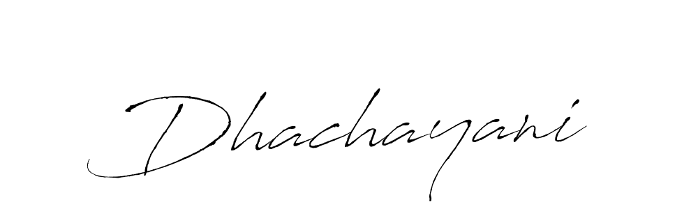 Design your own signature with our free online signature maker. With this signature software, you can create a handwritten (Antro_Vectra) signature for name Dhachayani. Dhachayani signature style 6 images and pictures png