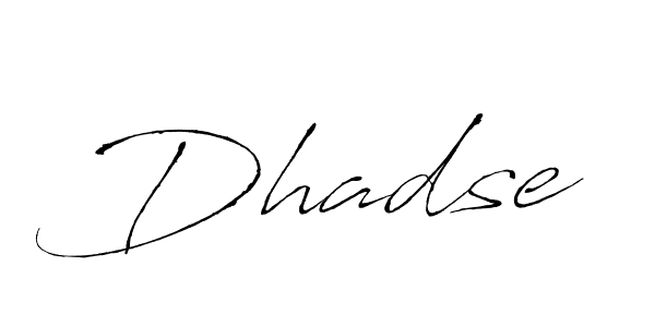 Create a beautiful signature design for name Dhadse. With this signature (Antro_Vectra) fonts, you can make a handwritten signature for free. Dhadse signature style 6 images and pictures png