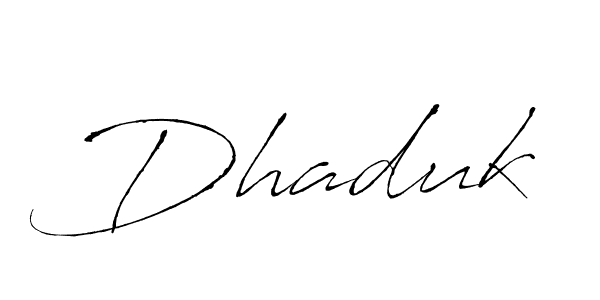 Make a beautiful signature design for name Dhaduk. Use this online signature maker to create a handwritten signature for free. Dhaduk signature style 6 images and pictures png