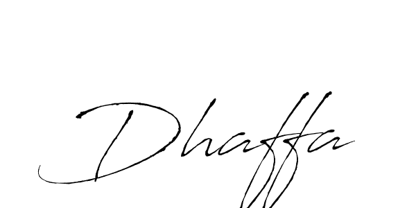 Make a beautiful signature design for name Dhaffa. With this signature (Antro_Vectra) style, you can create a handwritten signature for free. Dhaffa signature style 6 images and pictures png