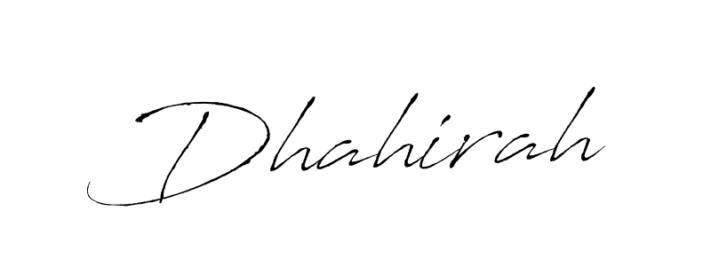 How to make Dhahirah signature? Antro_Vectra is a professional autograph style. Create handwritten signature for Dhahirah name. Dhahirah signature style 6 images and pictures png