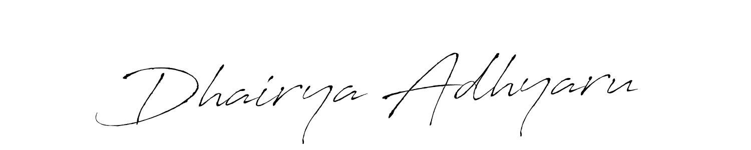 Also we have Dhairya Adhyaru name is the best signature style. Create professional handwritten signature collection using Antro_Vectra autograph style. Dhairya Adhyaru signature style 6 images and pictures png
