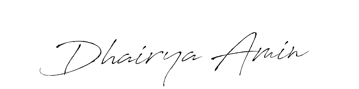 You should practise on your own different ways (Antro_Vectra) to write your name (Dhairya Amin) in signature. don't let someone else do it for you. Dhairya Amin signature style 6 images and pictures png