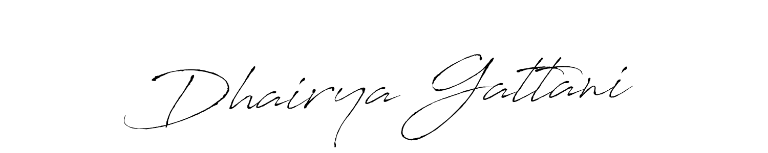 How to make Dhairya Gattani signature? Antro_Vectra is a professional autograph style. Create handwritten signature for Dhairya Gattani name. Dhairya Gattani signature style 6 images and pictures png