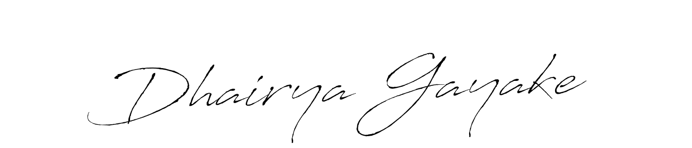 Also we have Dhairya Gayake name is the best signature style. Create professional handwritten signature collection using Antro_Vectra autograph style. Dhairya Gayake signature style 6 images and pictures png