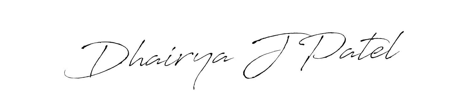You should practise on your own different ways (Antro_Vectra) to write your name (Dhairya J Patel) in signature. don't let someone else do it for you. Dhairya J Patel signature style 6 images and pictures png