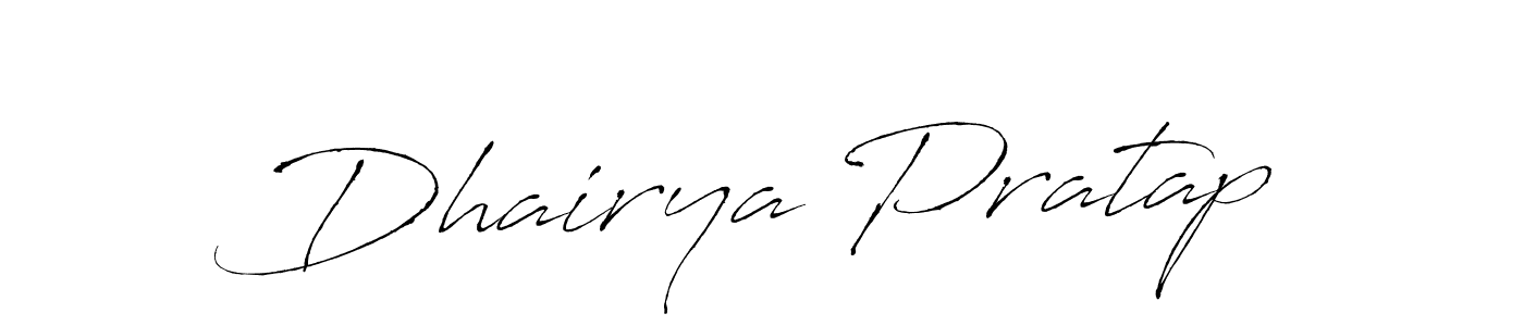 The best way (Antro_Vectra) to make a short signature is to pick only two or three words in your name. The name Dhairya Pratap include a total of six letters. For converting this name. Dhairya Pratap signature style 6 images and pictures png