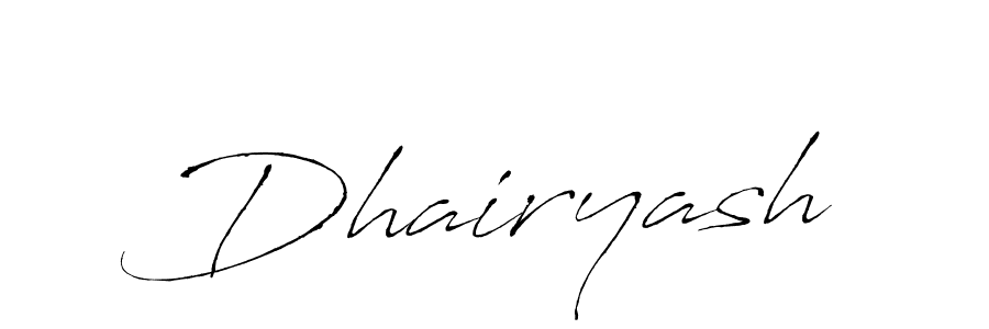 Make a beautiful signature design for name Dhairyash. Use this online signature maker to create a handwritten signature for free. Dhairyash signature style 6 images and pictures png