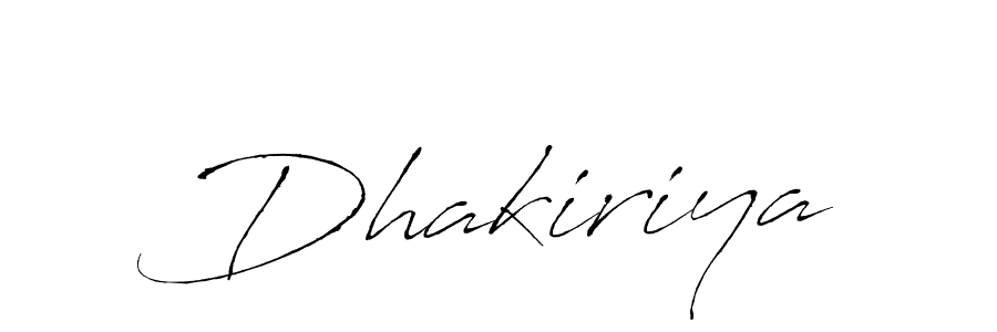 Make a beautiful signature design for name Dhakiriya. With this signature (Antro_Vectra) style, you can create a handwritten signature for free. Dhakiriya signature style 6 images and pictures png