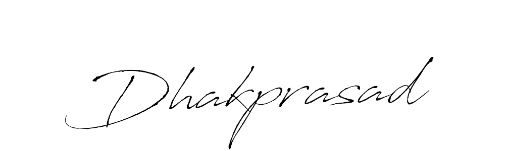 How to make Dhakprasad signature? Antro_Vectra is a professional autograph style. Create handwritten signature for Dhakprasad name. Dhakprasad signature style 6 images and pictures png