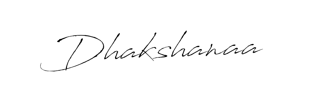 Design your own signature with our free online signature maker. With this signature software, you can create a handwritten (Antro_Vectra) signature for name Dhakshanaa. Dhakshanaa signature style 6 images and pictures png