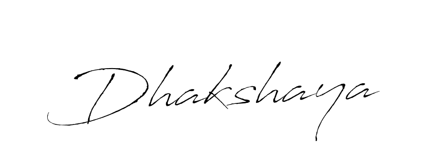 Design your own signature with our free online signature maker. With this signature software, you can create a handwritten (Antro_Vectra) signature for name Dhakshaya. Dhakshaya signature style 6 images and pictures png