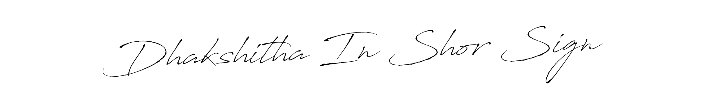 Similarly Antro_Vectra is the best handwritten signature design. Signature creator online .You can use it as an online autograph creator for name Dhakshitha In Shor Sign. Dhakshitha In Shor Sign signature style 6 images and pictures png