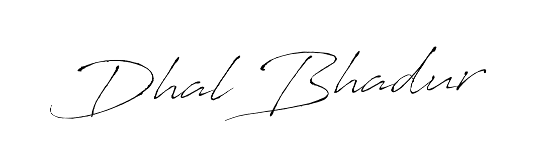 Make a beautiful signature design for name Dhal Bhadur. With this signature (Antro_Vectra) style, you can create a handwritten signature for free. Dhal Bhadur signature style 6 images and pictures png