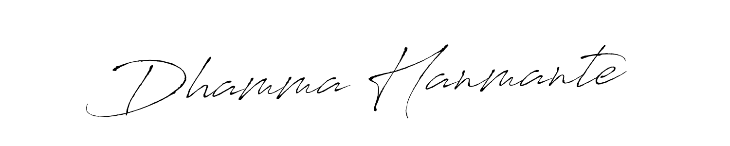 Also You can easily find your signature by using the search form. We will create Dhamma Hanmante name handwritten signature images for you free of cost using Antro_Vectra sign style. Dhamma Hanmante signature style 6 images and pictures png