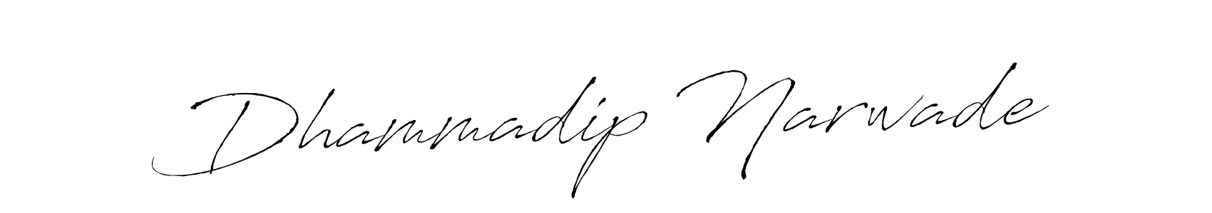 Also we have Dhammadip Narwade name is the best signature style. Create professional handwritten signature collection using Antro_Vectra autograph style. Dhammadip Narwade signature style 6 images and pictures png