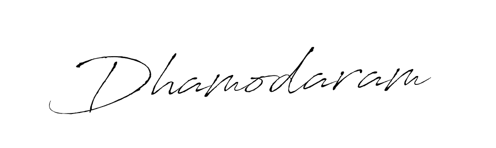 Make a beautiful signature design for name Dhamodaram. With this signature (Antro_Vectra) style, you can create a handwritten signature for free. Dhamodaram signature style 6 images and pictures png