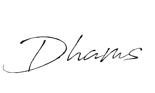 Similarly Antro_Vectra is the best handwritten signature design. Signature creator online .You can use it as an online autograph creator for name Dhams. Dhams signature style 6 images and pictures png