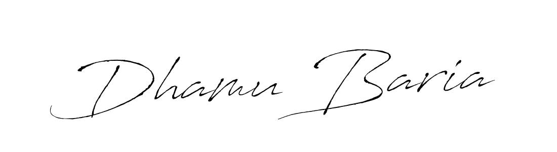 Design your own signature with our free online signature maker. With this signature software, you can create a handwritten (Antro_Vectra) signature for name Dhamu Baria. Dhamu Baria signature style 6 images and pictures png