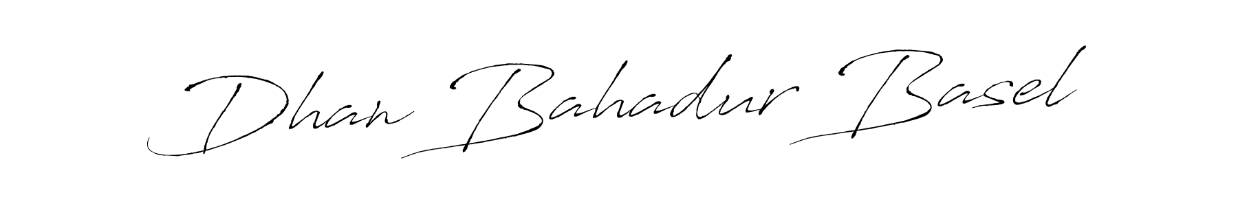 How to make Dhan Bahadur Basel name signature. Use Antro_Vectra style for creating short signs online. This is the latest handwritten sign. Dhan Bahadur Basel signature style 6 images and pictures png