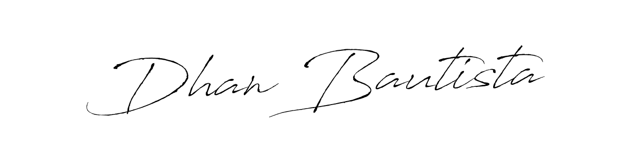 How to make Dhan Bautista signature? Antro_Vectra is a professional autograph style. Create handwritten signature for Dhan Bautista name. Dhan Bautista signature style 6 images and pictures png