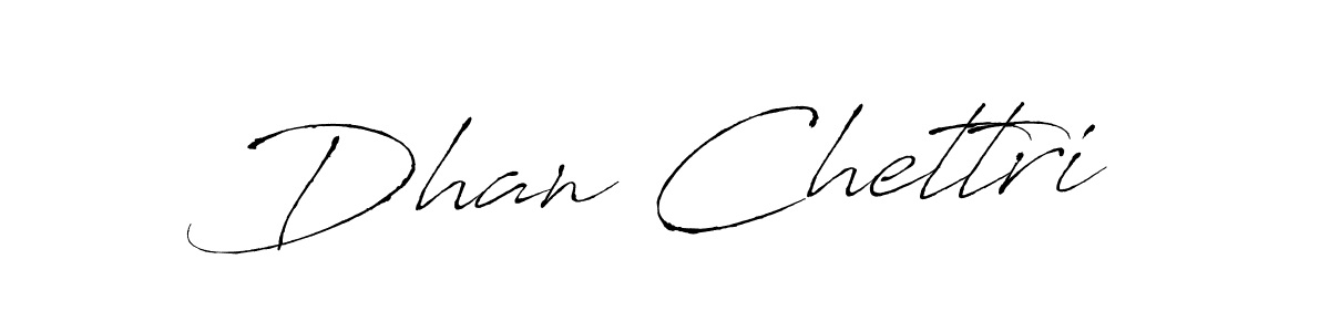 Design your own signature with our free online signature maker. With this signature software, you can create a handwritten (Antro_Vectra) signature for name Dhan Chettri. Dhan Chettri signature style 6 images and pictures png