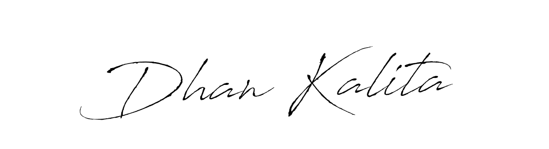 You should practise on your own different ways (Antro_Vectra) to write your name (Dhan Kalita) in signature. don't let someone else do it for you. Dhan Kalita signature style 6 images and pictures png