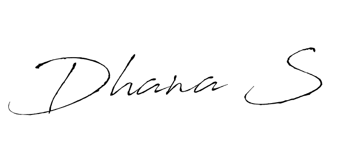 Make a beautiful signature design for name Dhana S. Use this online signature maker to create a handwritten signature for free. Dhana S signature style 6 images and pictures png